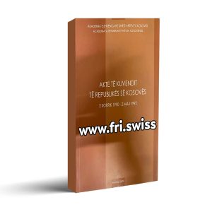 Akte të Kuvendit të Republikës së Kosovës - 2 Korrik 1990 - 2 Maj 1992