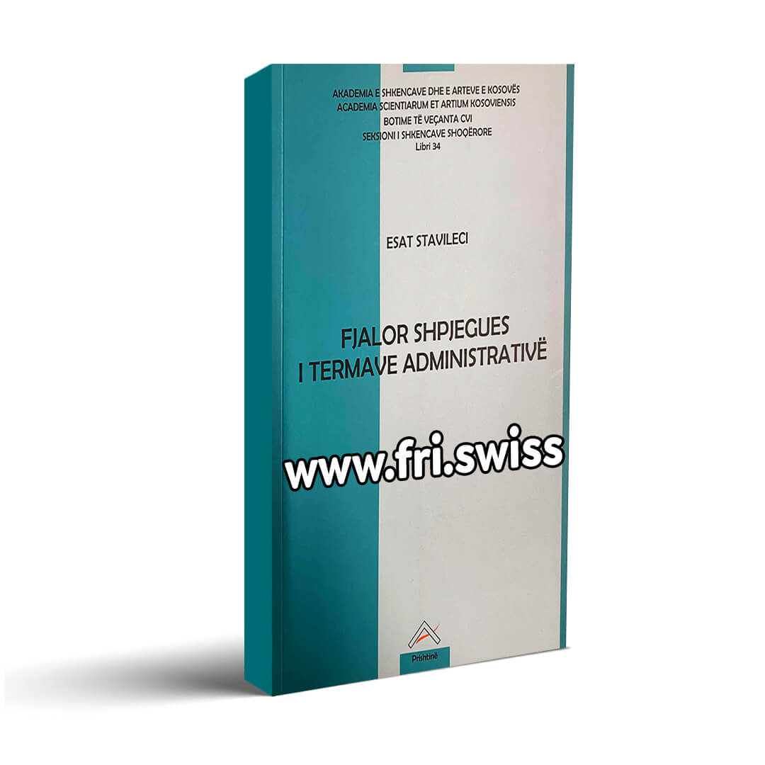Fjalor shpjegues i termave administrativë