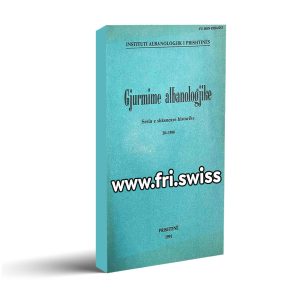 Gjurmime albanologjike - Seria e shencave historike - 20-1990