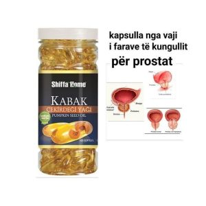 Kapsula të vajit të farës së kungullit kundër prostatës - Kabak Pumpkin Seed Oil