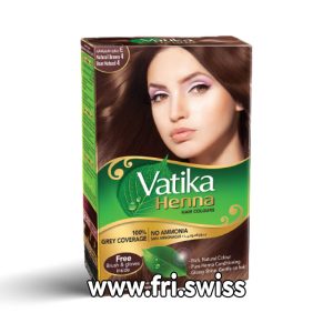 Kanë për flokë me ekstrakt ulliri Vatika Natural Brown 4 - Vatika Henna Natural Brown 4