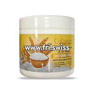 Krem zbardhues për lëkurën me kolagjen dhe ekstrakt qumështi orizi