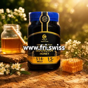 Mjaltë Manuka nga Zelanda e Re MGO 514+, 15+